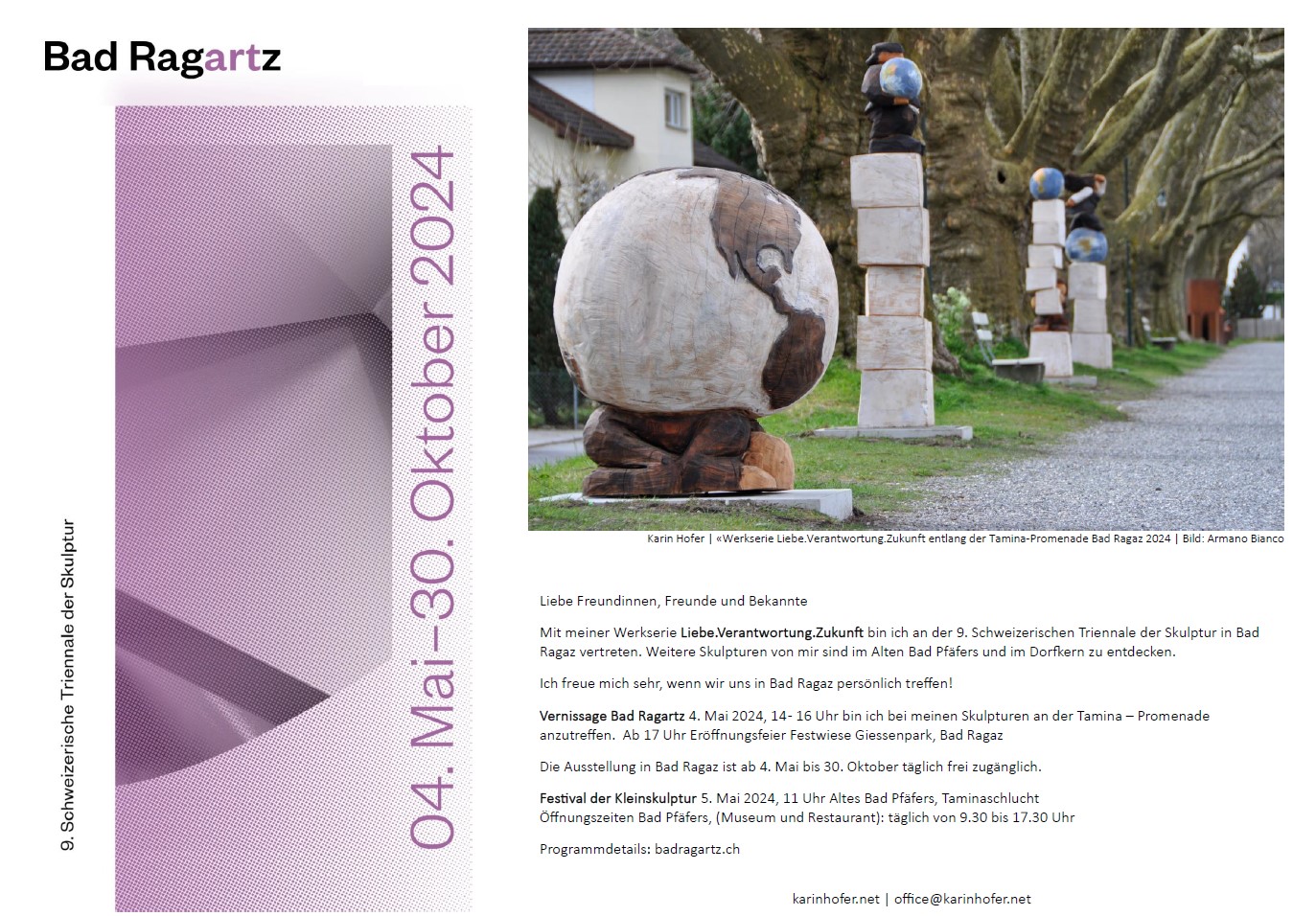 9. Schweizerische Triennale der Skulptur – Bad RagARTz 2024