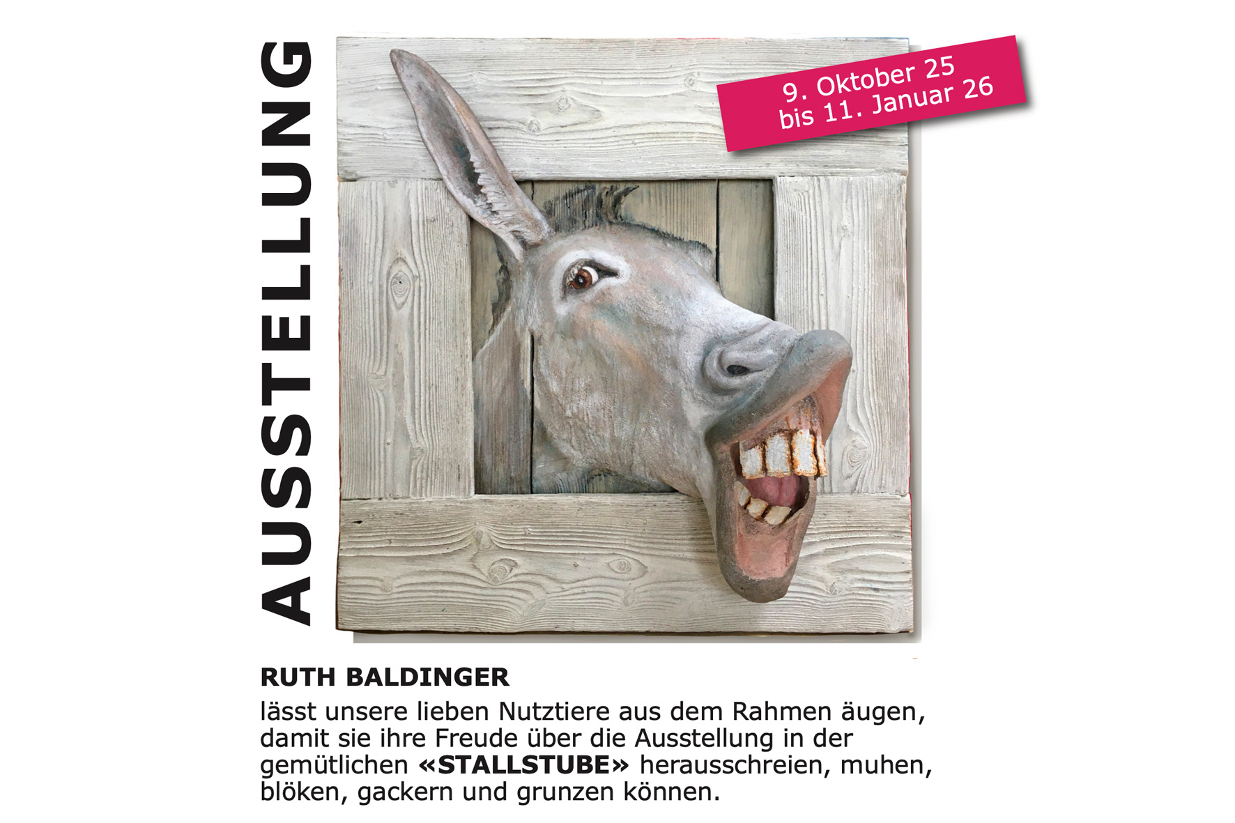 Ruth Baldinger in der Stallstube Maur
